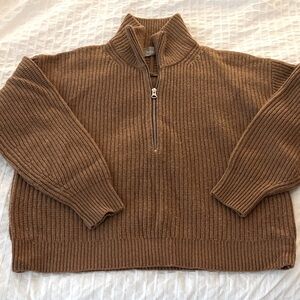 Everlane The Half-Zip Sweater in Merino Wool